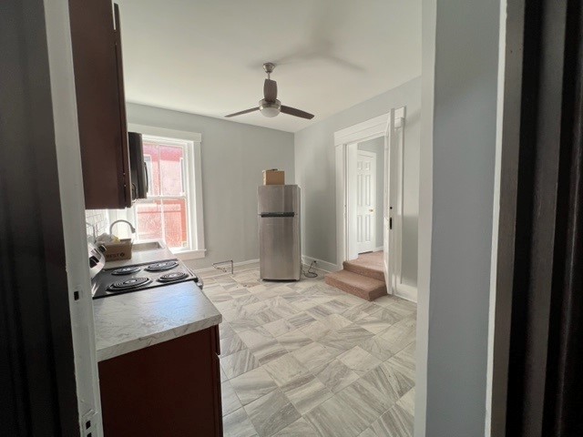 The kitchen of apartment 4 at 1264 Cherokee Road