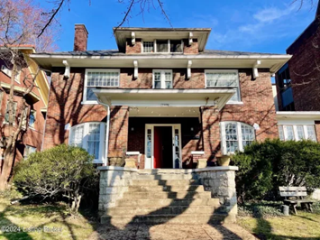 Close up of the front of the house at 2109 Eastern Parkway
