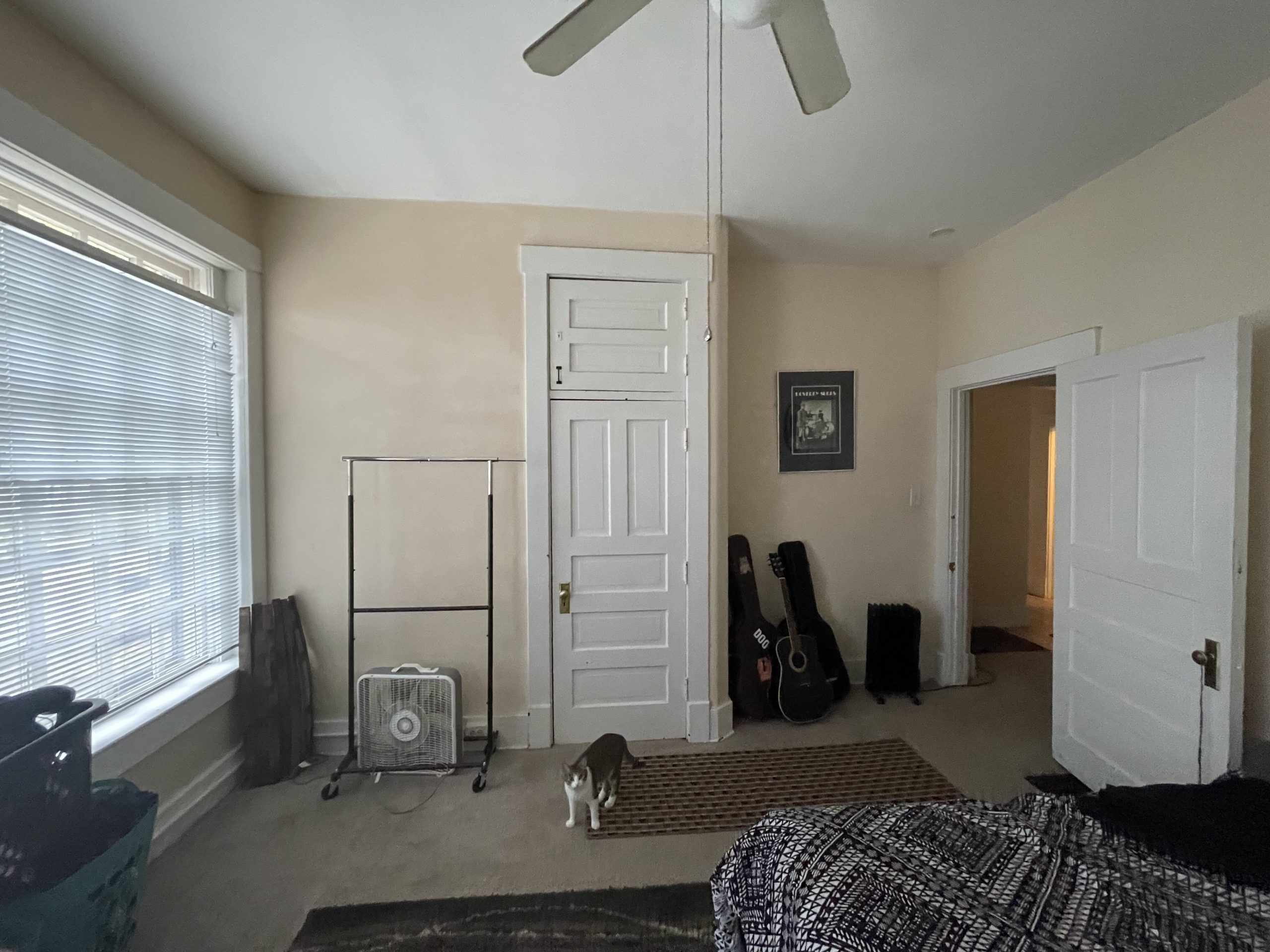 The bedroom of apartment 3 at 1264 Cherokee Road