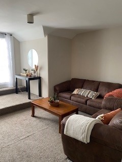 The living room of apartment 5 at 1264 Cherokee Road