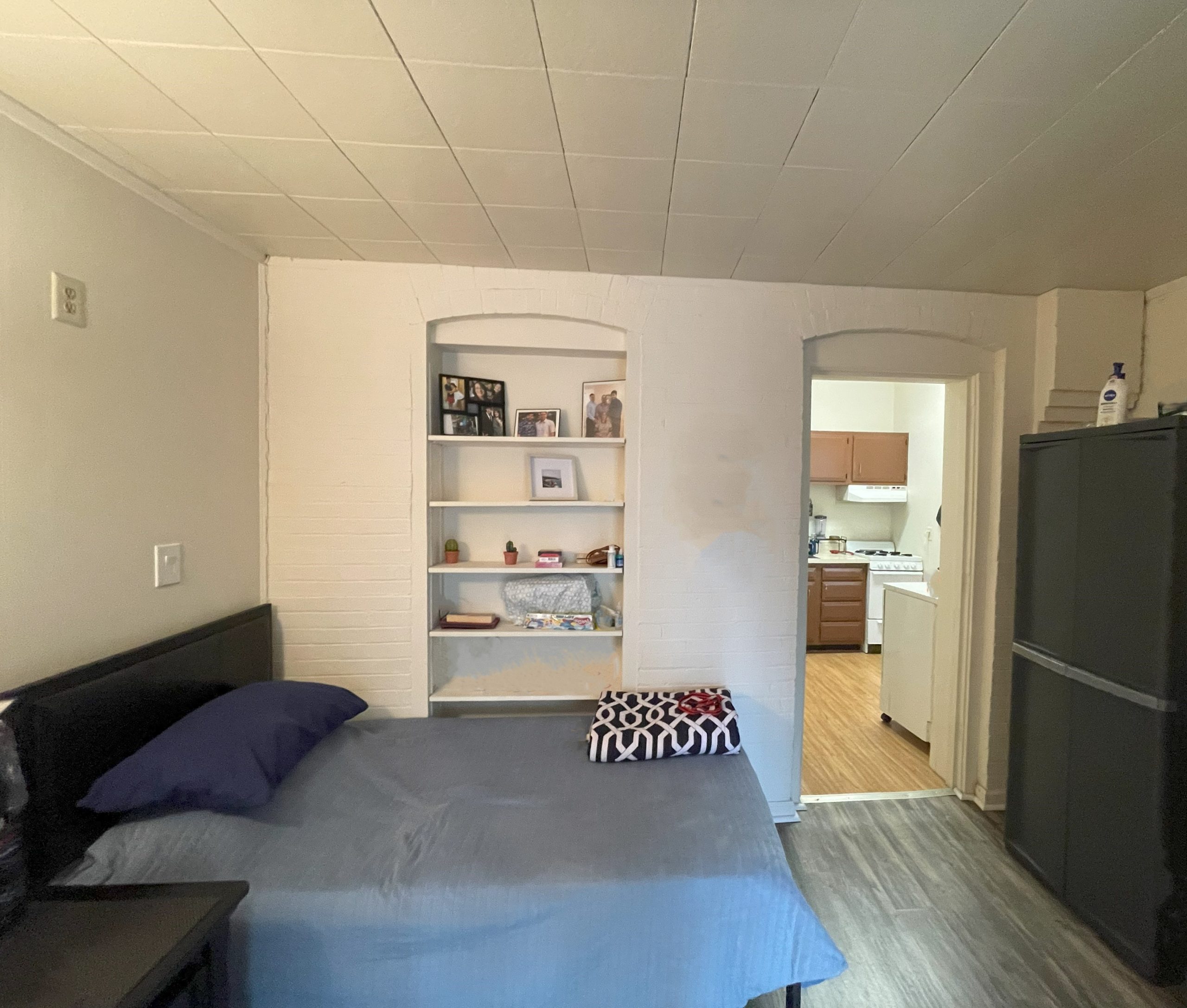 The bedroom of apartment 2 at 1264 Cherokee Road